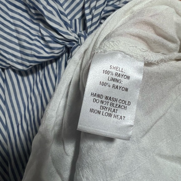 Lulus Teauge Blue and White Striped Tie-Front Dress - Picture 7 of 9